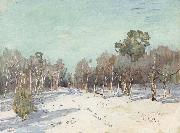 Levitan, Isaak Garden in the snow oil painting picture wholesale